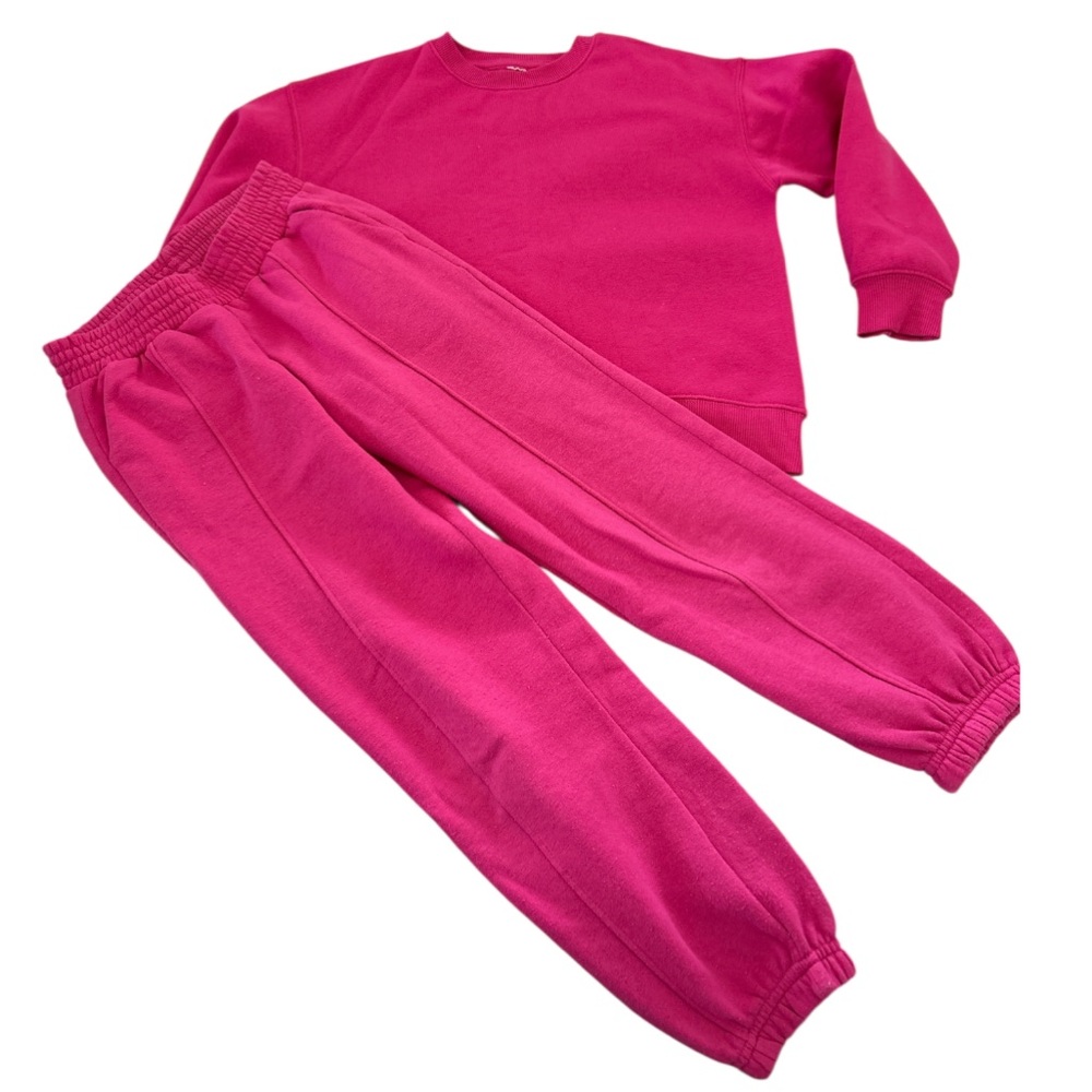 Zara Girls Fuchsia Sweatshirt and Joggers 8 Ages